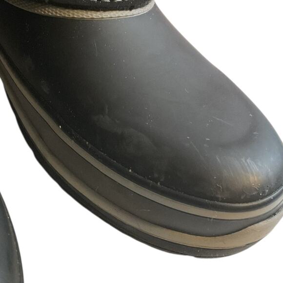 Khombu Ellie Women`s Winter Snow Boots Black US 8M 12" Tall Faux Fur Trim - Picture 8 of 9